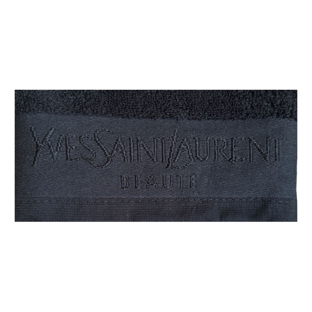 YVES SAINT LAURENT NIB Black 2 Piece Towel Set - Picture 4 of 5